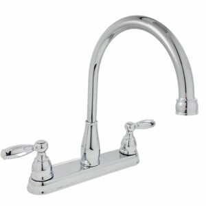 Delta Foundations 21987LF 2-Handle Standard Kitchen Faucet in Chrome
