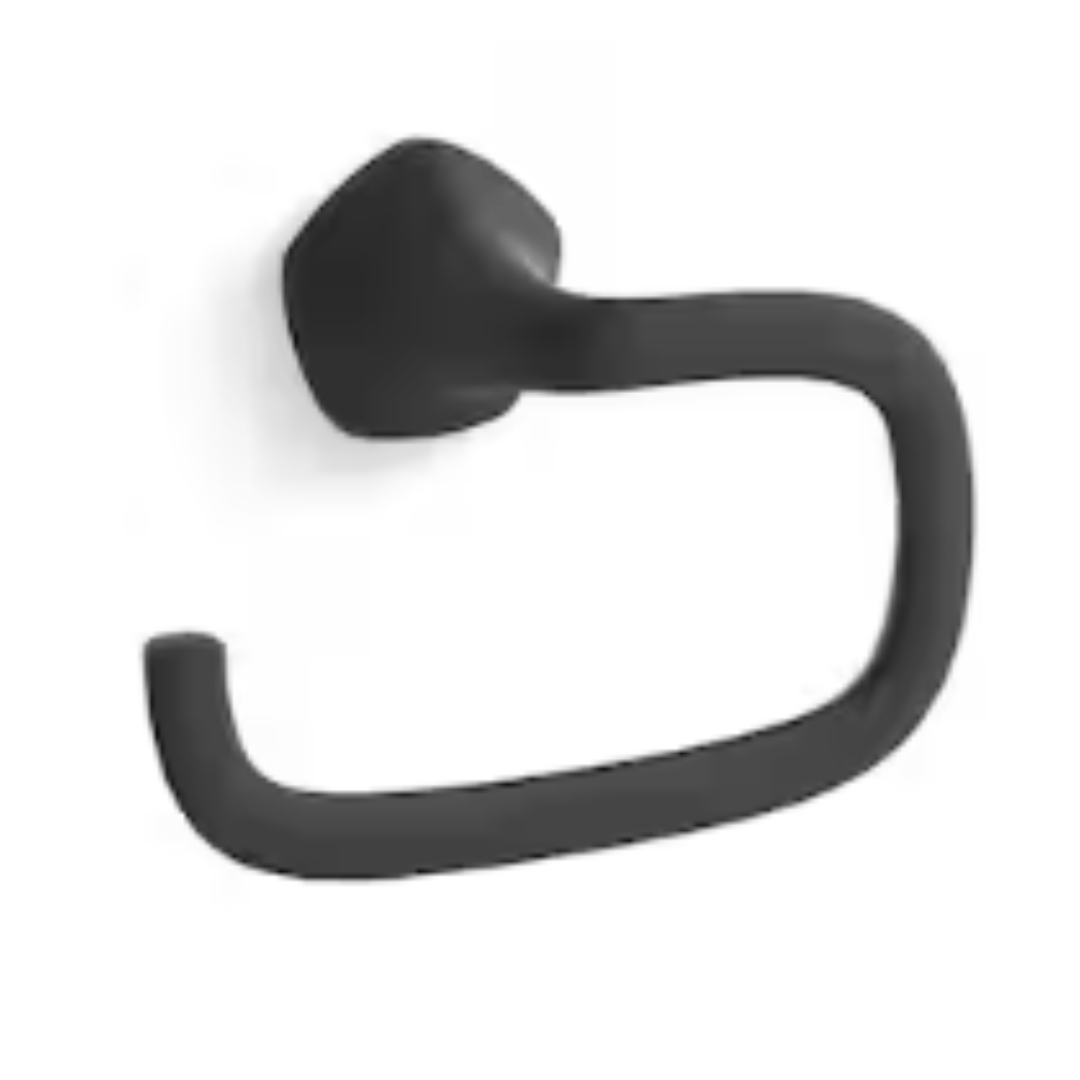 KOHLER R31061-BL Wall Mounted Sundae Towel Ring in Matte Black