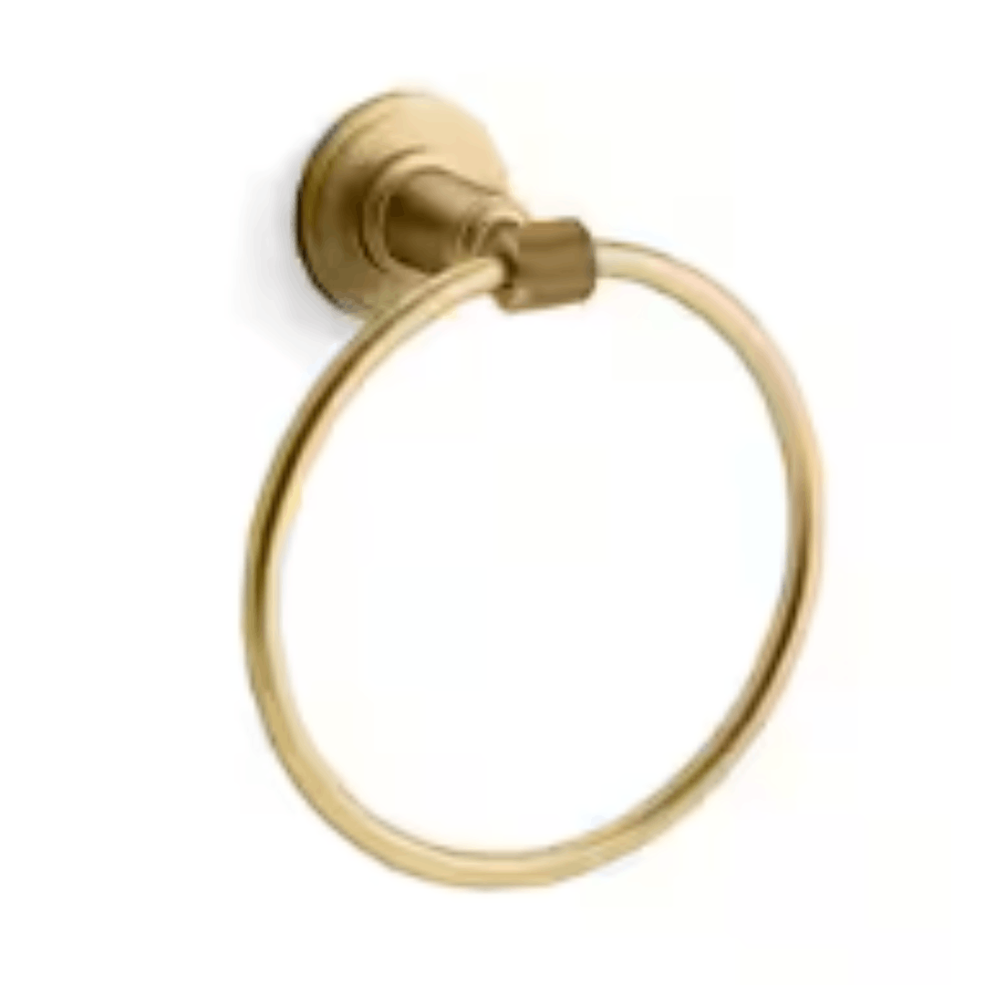 KOHLER R34770-2MB Torrington Wall Mounted Towel Ring in Vibrant Brushed Moderne Brass