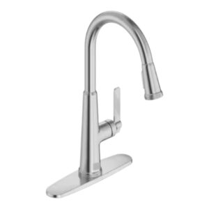 1057730750 Single-Handle Pull-Down Kitchen Faucet with Dual Spray in Stainless Steel