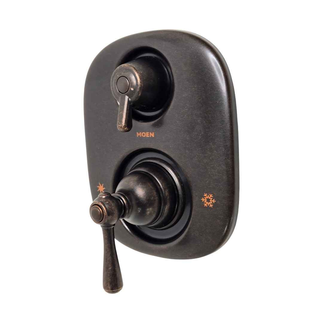 T4111ORB 2-Handle Valve Trim Kit in Bronze Finish (Valve Not Included)