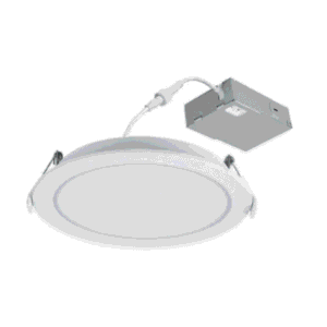 Commercial Electric 63332101 6 in. Canless Downlight Integrated LED Recessed Light Trim Inner Ring Facing Night Light Feature Adjustable CCT