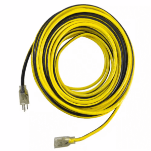 23025HY 25 ft. 14/3 Heavy Duty Indoor/Outdoor Extension Cord with Lighted End, Yellow
