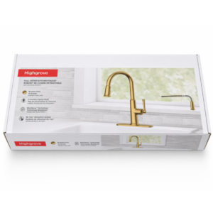 117634GN00 17 in. Single Handle Pull Down Sprayer Kitchen Faucet with 360° Spout in Brushed Cool Sunrise